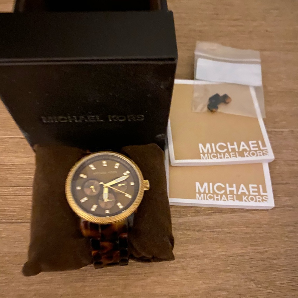 Michael Kors Tortoise Shell Watch